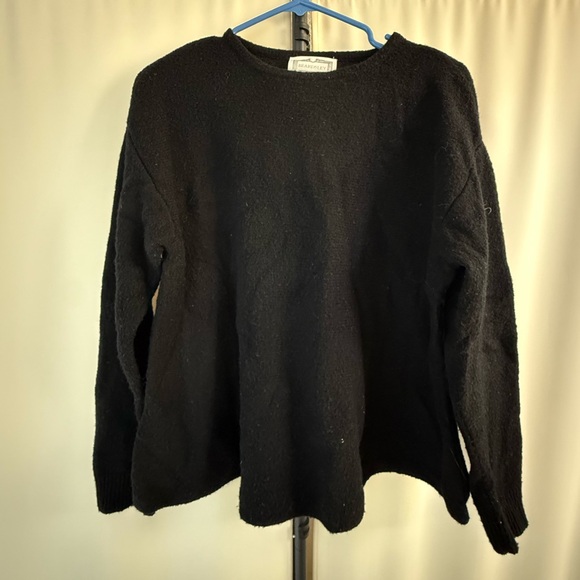 Charter Club Elegant Black Crew Neck Sweater - Picture 1 of 2